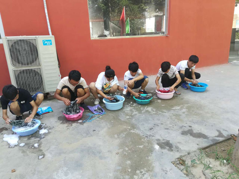 欧博abg官方网站老师教学生洗衣服
